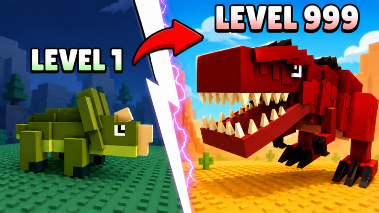My Dino Life hunt scene on Roblox
